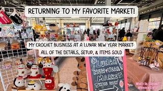 BACK TO MY BEST MARKET! How did it compare to last year? Unique 🧶 crochet items & sales breakdown