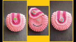 Tutorial 168- crochet shell pouch (in Hindi).
