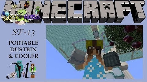 Minecraft SLIMEFUN Dustbin and Cooler SF-13