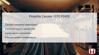 DTC P0420: Catalyst System Efficiency Below Threshold - Honda Accord 2012-2017
