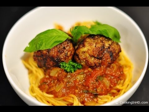 Pork Meatballs with Home-Made Tomato Sauce