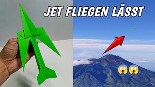 Papier-JET-Flugzeug – wie man ein Papier-JET-Flugzeug weit fliegen lässt
