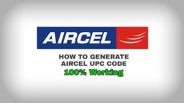 How to Generate Aircel Upc Code with App