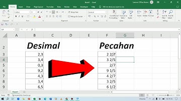 Cara Merubah Bilangan Desimal Menjadi Pecahan Pada Excel