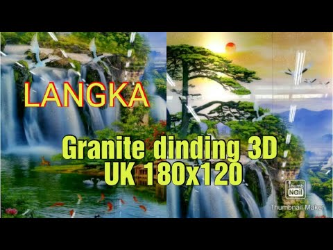 Granite dinding motif 3D terbaru dari Brand 88 ukuran 180x120