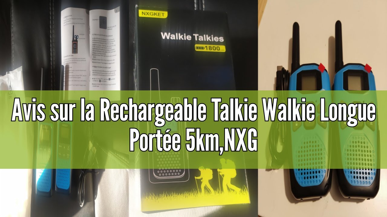 Rechargeable USB-C 1800 MAh Pack De 3 Talkies-Walkies Rechargeables Longue Portée 5km – Pour Enfants Et Adultes, 16 Canaux, Lampe Torche, Batterie 1800mAh USB-C Rechargeable USB-C 1800 MAh Pack De 3 Talkies-Walkies Rechargeables Longue Portée 5km – Pour Enfants Et Adultes, 16 Canaux, Lampe Torche, Batterie 1800mAh USB-C