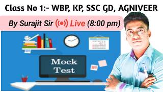 Mock test number 9 / mock test class for wbp, KP, agniveer, SSC GD