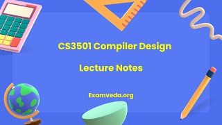 CS3501 Compiler Design Notes PDF Download