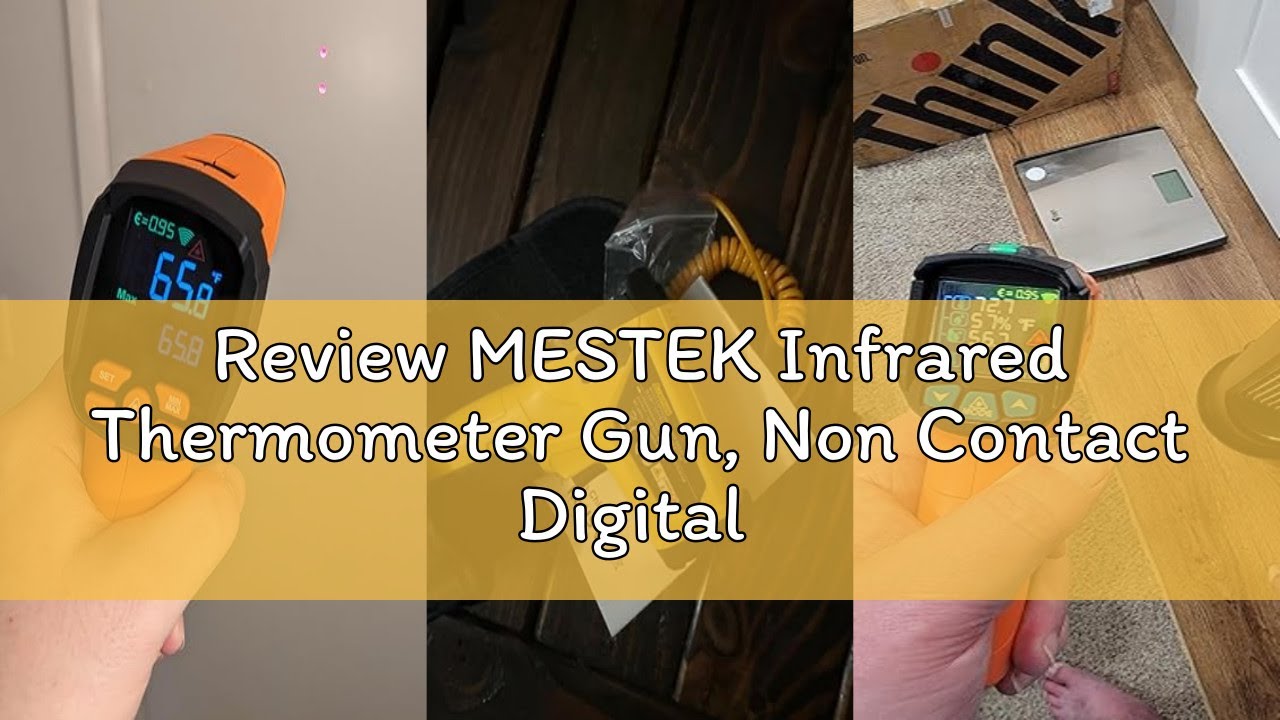Review MESTEK Infrared Thermometer Gun, Non Contact Digital Laser Thermometer Temperature Gun with C