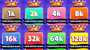 My Highest level score in 2048 2248 block merge puzzle game #gameplay 