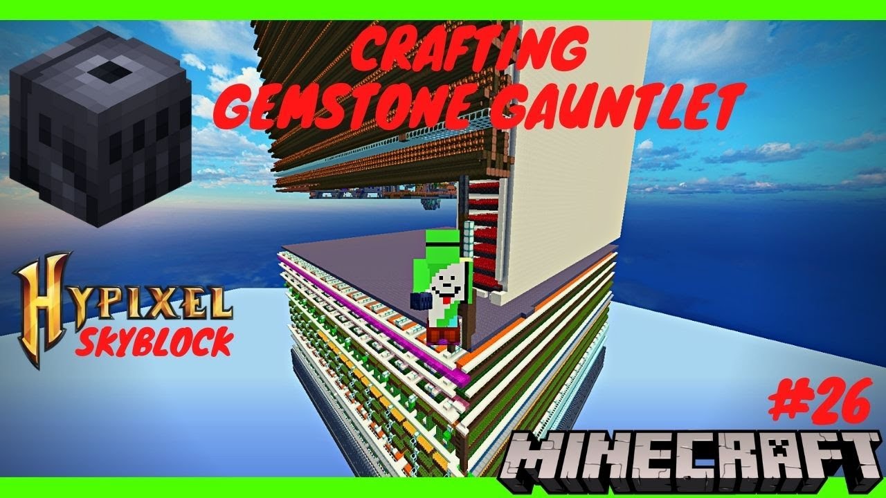 Crafting Gemstone Gauntlet (Hypixel Skyblock) Minecraft 26 YouTube