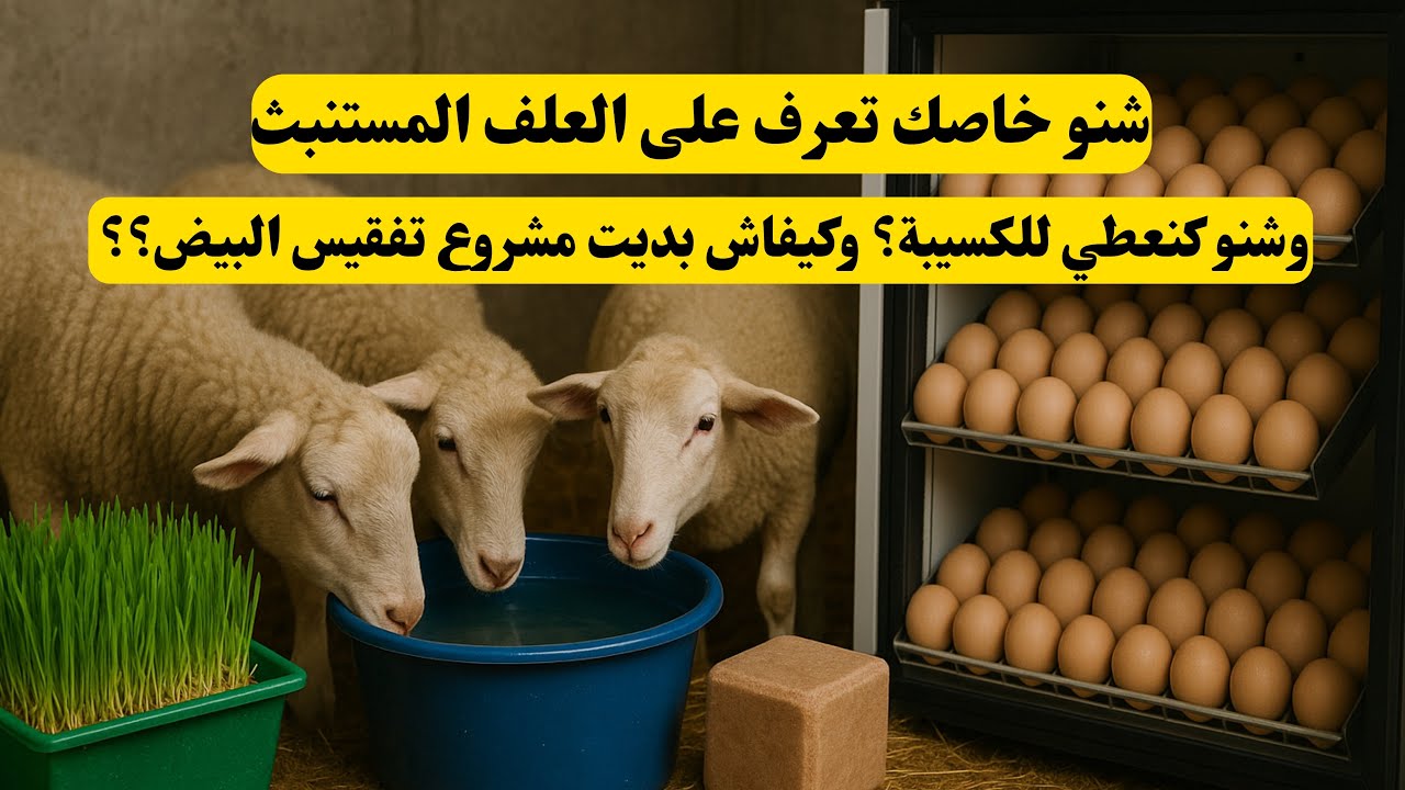 أسرار تغذية الكسيبة.. وها كيفاش بديت مشروع تفقيس البيض🐐🐣