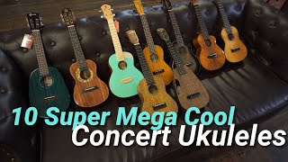 10 Super Mega Cool CONCERT UKULELES at SUS