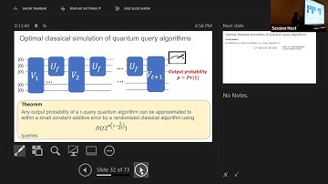 QIP 2022 | Classical algorithms for forrelation (David Gosset)