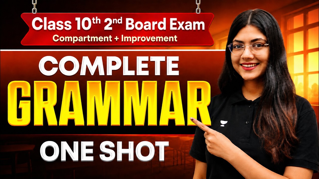 Complete ENGLISH GRAMMAR in One Shot | CBSE Class 10 Compartment Exam ...