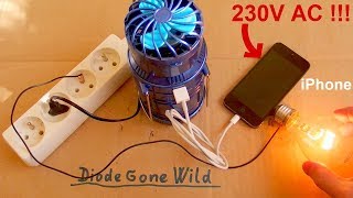 Deadly Lantern Fan - There's 230V AC in my iPhone !!!
