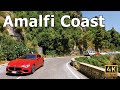 Amalfi coast 4k drive  positano to amalfi  italy 2023