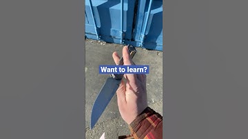 Smooth Knife Spin! Anyone can learn! 😎 #shorts #knife #tricks #smooth #ytshorts