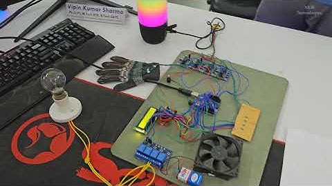 Smart Glove for Dumb and Deaf People with Home Automation Project | using Arduino and Flex Sensor