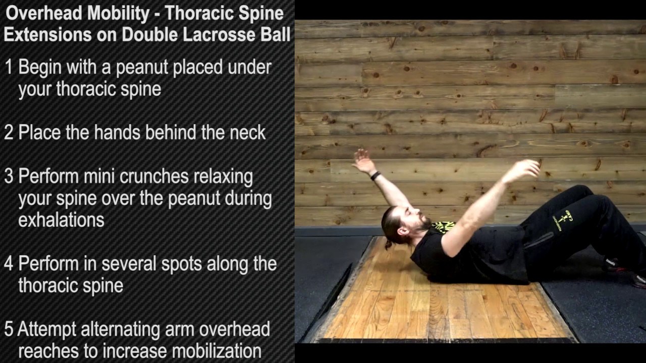 Thoracic Spine Extensions on Double Lacrosse Ball YouTube
