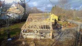 Timber Frame Barn Raising Time Lapse