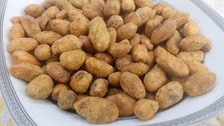 طريقه عمل مقرمشات الفول السوداني🥜😋 زي المحلات👌The way to make peanut crackers, like in the shops