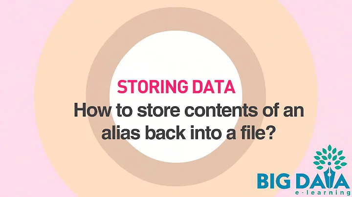 Loading and Storing Data : How to Load and Store Data in Apache Pig