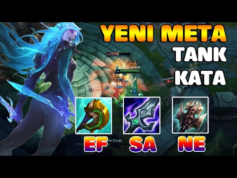 KATARİNA ÖĞRETİCİ OYNANIŞ || YENİ META TANK KATARİNA || RAKİP BASEDE TEK ATIYOR || SEZON 12 KATARİNA