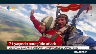 71 Yaşındaki Babaanne Paraşütle Atladı (En Büyük Hayalini Gerçekleştirdi)
