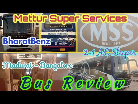 Mettur Super Services- MSS | ? Bus Review | Madurai to Bangalore | BharatBenz | Travelling Enforcer