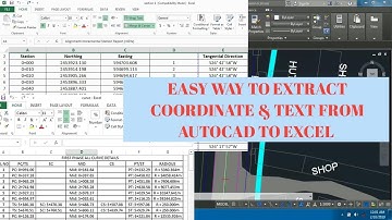 Export X Y Z coordinates from AutoCAD to Excel direct export autocad text to excel