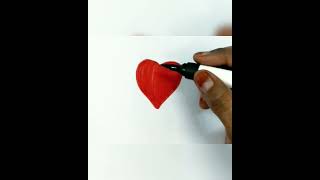  how to draw heart #simpleart #rb ️