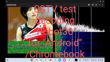 Test to decode a SSTV color image of "robot36" mode on Dec.11, 2022