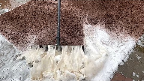 Satisfying scraping compilation of dirty Brown carpets Pt.1