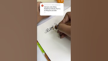 Easy Pointed pen calligraphy #calligraphy #easycalligraphy #pointedpencalligraphy