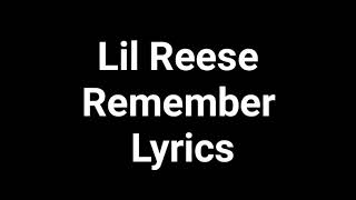 Lil Reese - Remember Lyrics
