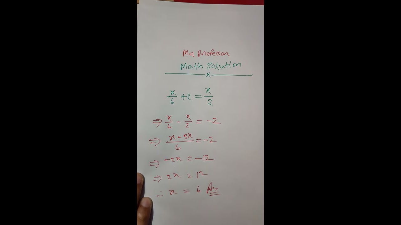 Math Solution X 6 2 Viral