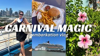 CARNIVAL MAGIC VLOG 2024 | embarkation day, sail away party, interior room tour & more