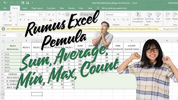 Cara Penggunaan Fungsi Dasar Microsoft Excel Pemula: SUM, AVERAGE, MIN & MAX, COUNT 