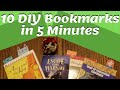 10 DIY Bookmarks in 5 Minutes | Tutorial Tuesday Ep. 107