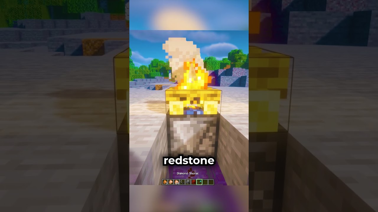 🔥 SECRET FUNCTION OF THE CAMPFIRE IN MINECRAFT! | PETROVSKIY SHORTS