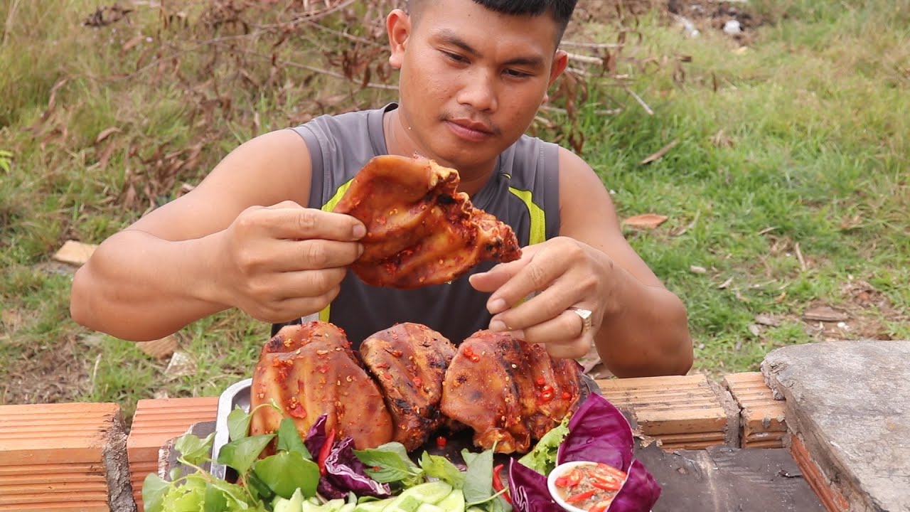 grilled pig ears YouTube