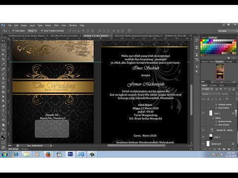 Download Cara Desain Sendiri Surat Undangan Pernikahan Youtube PSD Mockup Templates