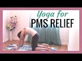 15 min Yoga for PMS, Menstrual Cramps, Bloating & Low Back Discomfort