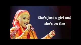 Fatin - Girl On Fire (Alicia Keys) Lyrics