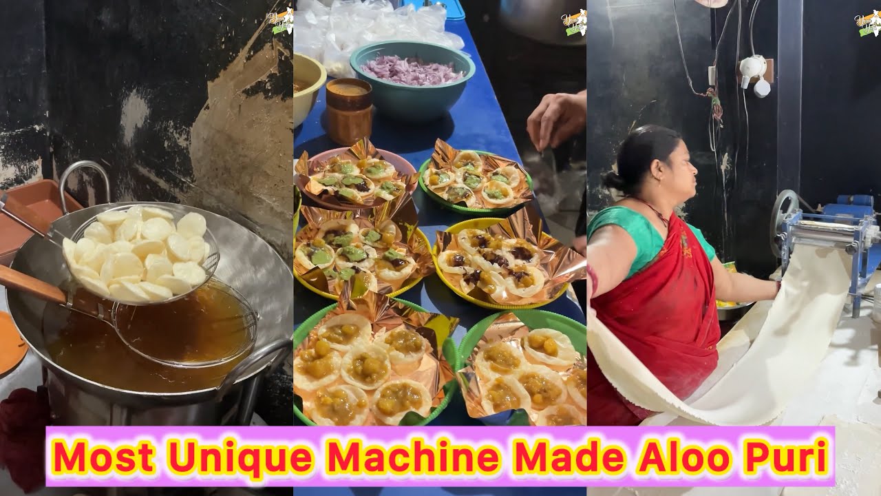Most Unique Machine Made Aloo Puri in Gujarat😍😍 Bhut tasty hoti hai 🤩🤩