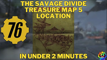 How to find The Savage Divide Treasure Map 5 #fallout76 #fallout76guide