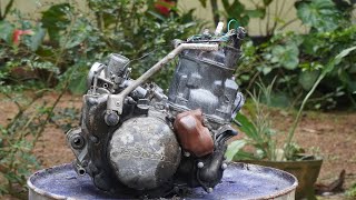 Honda CRM 250R Engine full restoration | 40 hp 2 stroke Engine restoration