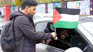 We Gave Out Free Palestine Car Flags in London! 🇵🇸
