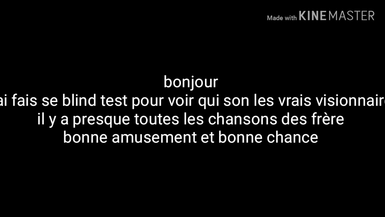 Blind test bigflo et oli avec réponse